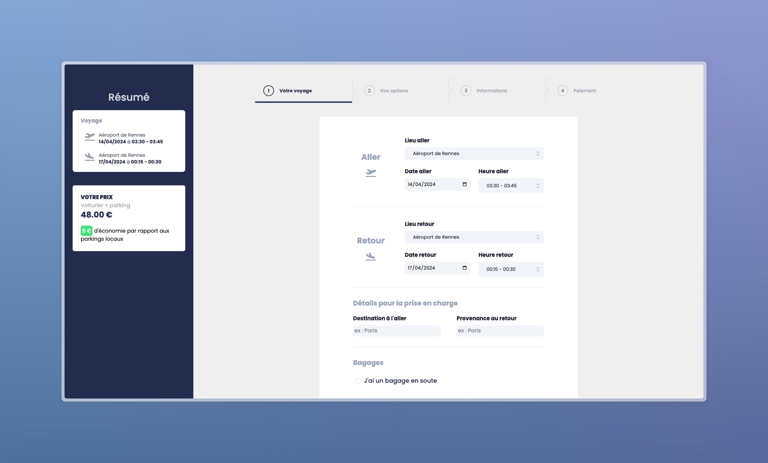 Arvin Care : aperçu 2 de l'application