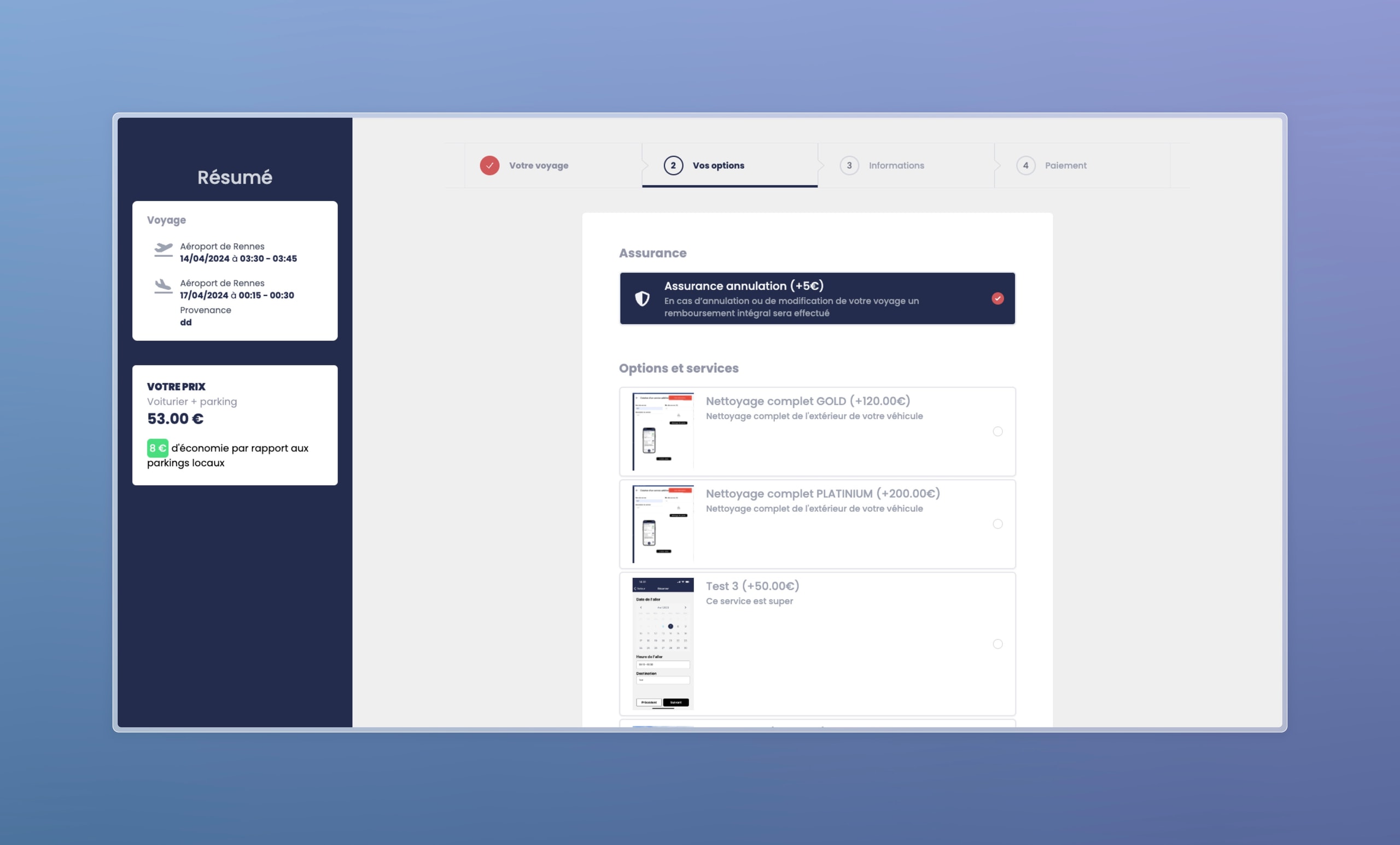 Arvin Care : aperçu 3 de l'application