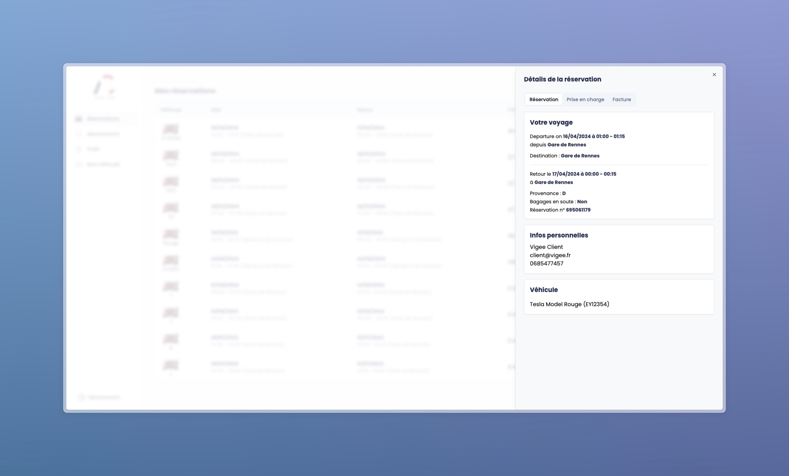 Arvin Care : aperçu 6 de l'application